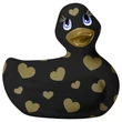 My Duckie Romance 2.0 - csikló vibrátor (fekete-arany)