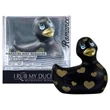 My Duckie Romance 2.0 - csikló vibrátor (fekete-arany)