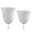 Jimmy Jane Menstrual Cup - menstruációs kehely szett (fehér)