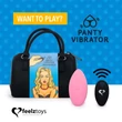 FEELZTOYS Panty - akkus, rádiós csikló vibrátor (pink)