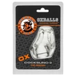 OXBALLS Cocksling 2 - péniszgyűrű és herenyújtó-gyűrű (átlátszó)