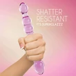 FEELZTOYS GLAZZZ Lucid Dreams - gyöngyös üveg dildó (pink)