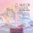 FEELZTOYS GLAZZZ Lucid Dreams - gyöngyös üveg dildó (pink)