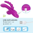 Aixiasia Abel - akkus, léghullámos tripla karos vibrátor (viola)
