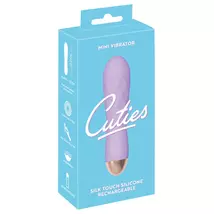 Cuties Mini - akkus, vízálló, rácsos vibrátor (lila)