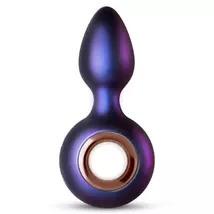 Hueman Deep Space - akkus, anál vibrátor fogógyűrűvel (lila)