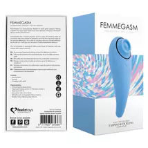 FEELZTOYS Femmegasm - akkus 2in1 csiklóvibrátor (kék)