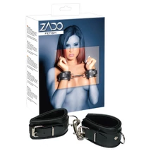 ZADO - bőr csukló bilincs (fekete)