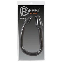 Rebel Double Plug - dupla kúp anál plug (fekete)