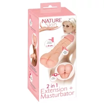 Nature Skin - 2in1 műpopsi és péniszköpeny (natúr)