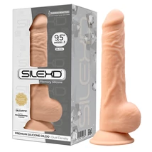 Silexd 9,5 - tapadókorongos dildó - 24cm (natúr)