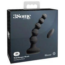 3Some wall banger Beads - prosztata vibrátor (fekete)