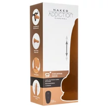Naked Addiction Thrusting 9 - lökő vibrátor - sötét (23cm)