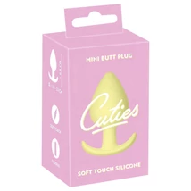 Cuties Mini Butt Plug - szilikon anál plug - sárga (3,1cm)