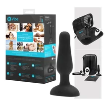 b-Vibe Novice - kezdő anál vibrátor (fekete)