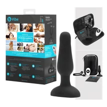 b-Vibe Novice - kezdő anál vibrátor (fekete)