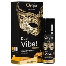 Orgie Dual Vibe! - folyékony vibrátor - Pinã Colada (15ml)