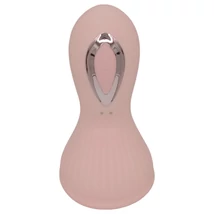 Lonely - akkus, vízálló szívó-nyaló mell vibrátor (pink)