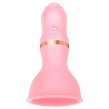 Sunfo - akkus mell vibrátor (pink)