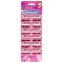 X-Epil Silky - 2 pengés borotva gumis nyéllel (12db)