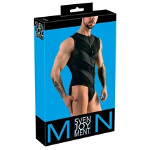 Svenjoyment - cipzáras férfi body (fekete)
