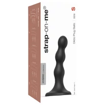Strap-on-me Balls S - gömbös, tapadókorongos dildó (fekete)