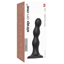 Strap-on-me Balls M - gömbös, tapadókorongos dildó (fekete)