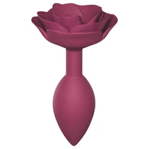 Love to Love Open Roses M - szilikon anál plug (piros)