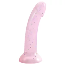 Dildolls Starlight - tapadókorongos, csillagos dildó (pink)