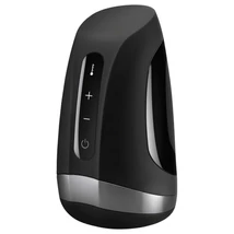 Satisfyer Men Heat Vibration - melegítő makkvibrátor (fekete)