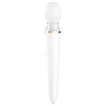 Satisfyer Double Wand-er - okos masszírozó vibrátor (fehér)