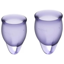 Satisfyer Feel Confident - menstruációs kehely szett (lila)