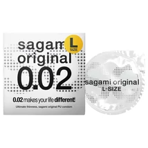 Sagami Original 0,02 L - óvszer - 58mm (1db)