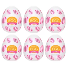 TENGA Egg Curl - tojás maszturbátor (6db)
