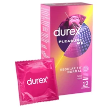 Durex Pleasure Me - bordázott-pontozott óvszer (12db)