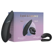 Womanizer Lust&Luxury - csikló- és párvibrátor szett (fekete)