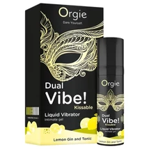 Orgie Dual Vibe - unisex folyékony vibrátor - Gin Tonic (15ml)