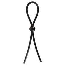 Magic Shiver - állítható péniszgyűrű (fekete)