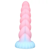 OgazR - világító unikornis dildó - 22cm (szivárvány)