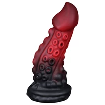 OgazR - polipkar dildó - 19cm (piros)