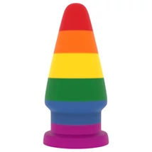 Lovetoy Prider - anál tágító plug - 15cm (szivárvány)