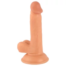 Mr. Rude - tapadókorongos, herés élethű dildó - 17cm (natúr)