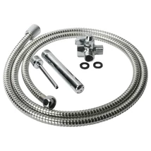 Shower Enema - alumínium intim zuhany szett (ezüst)