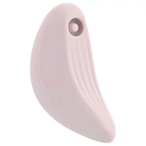 Playboy Palm - akkus, vízálló 2in1 csikló vibrátor (pink)