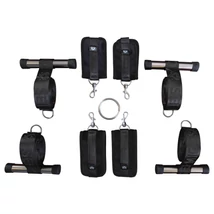 Sei Mio - ajtóra rögzíthető bondage kereszt (fekete)