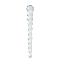 Gildo Glass No. 20 - gyöngyös üveg dildó (átlátszó)