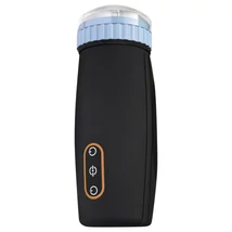 CRUIZR CM05 - akkus, lökő-szívó maszturbátor (fekete-kék)