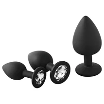 Dreamtoys Fantasstic - anál plug szett - 3db (fekete)
