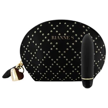 Rianne Essentials Classique Stud - szilikon rúzs vibrátor (fekete)