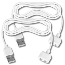 Satisfyer - mágneses USB töltőkábel - 2db (fehér)
